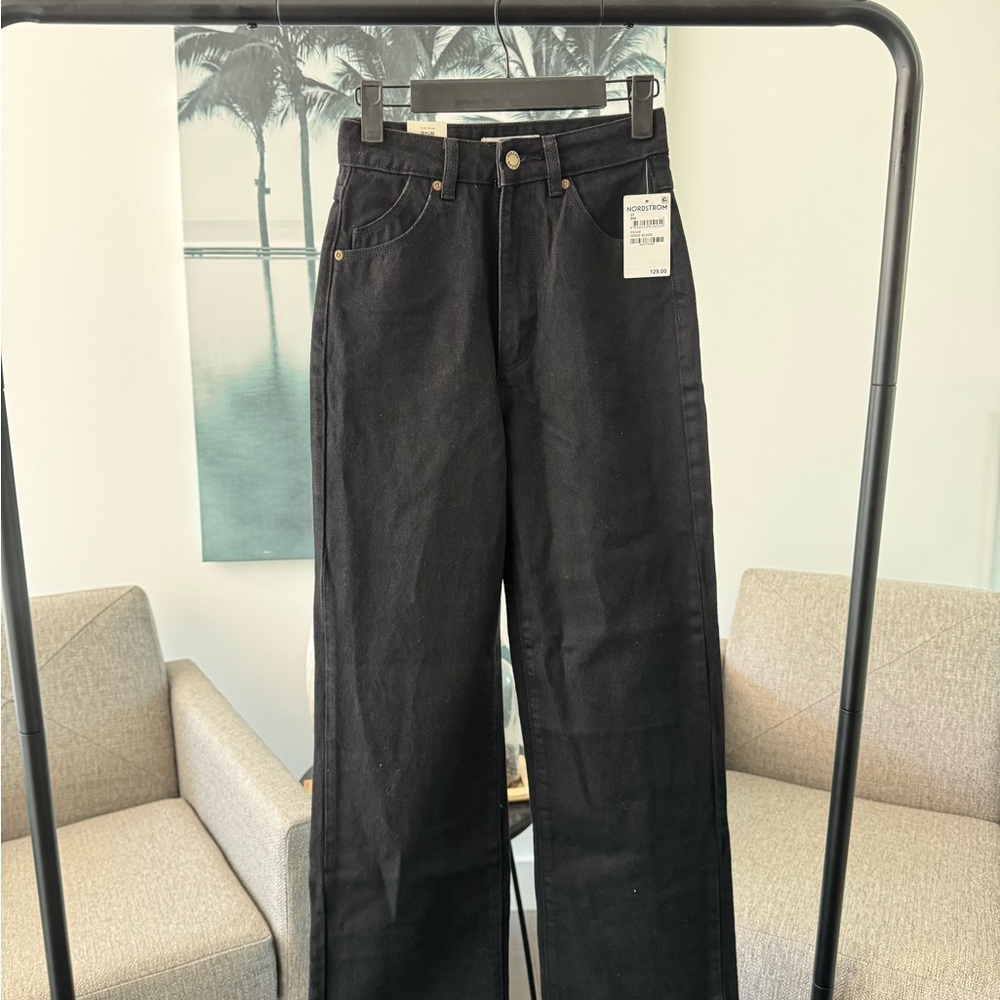 ROLLA'S Jet Black Wide Leg Jeans